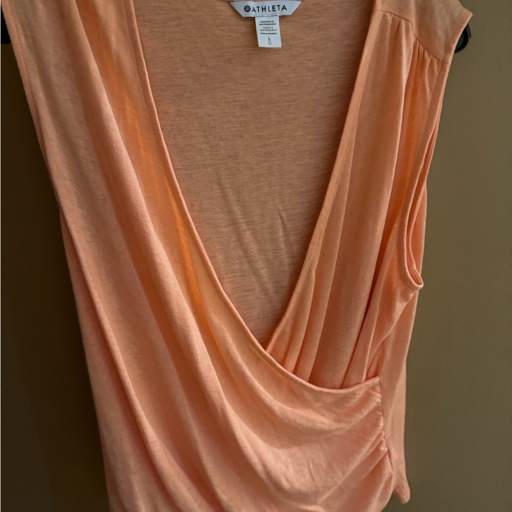 Athleta Women's Peach Drape Blouse